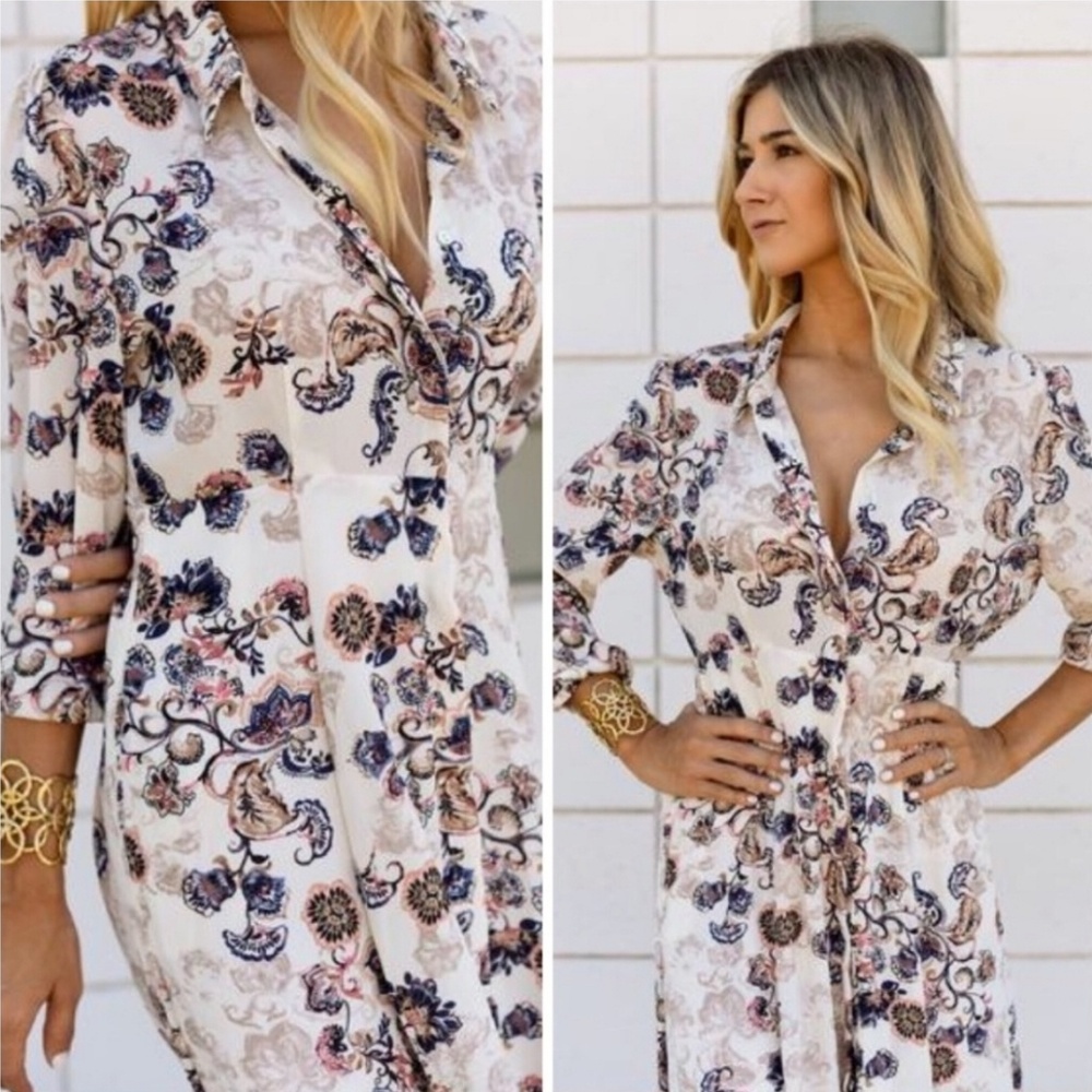 Exquisite floral maxi dress small - Picture 1 of 5